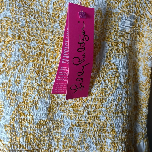 Lilly Pulitzer Yellow and White Floral Dress You Drive me Daisy NWT - Picture 3 of 8
